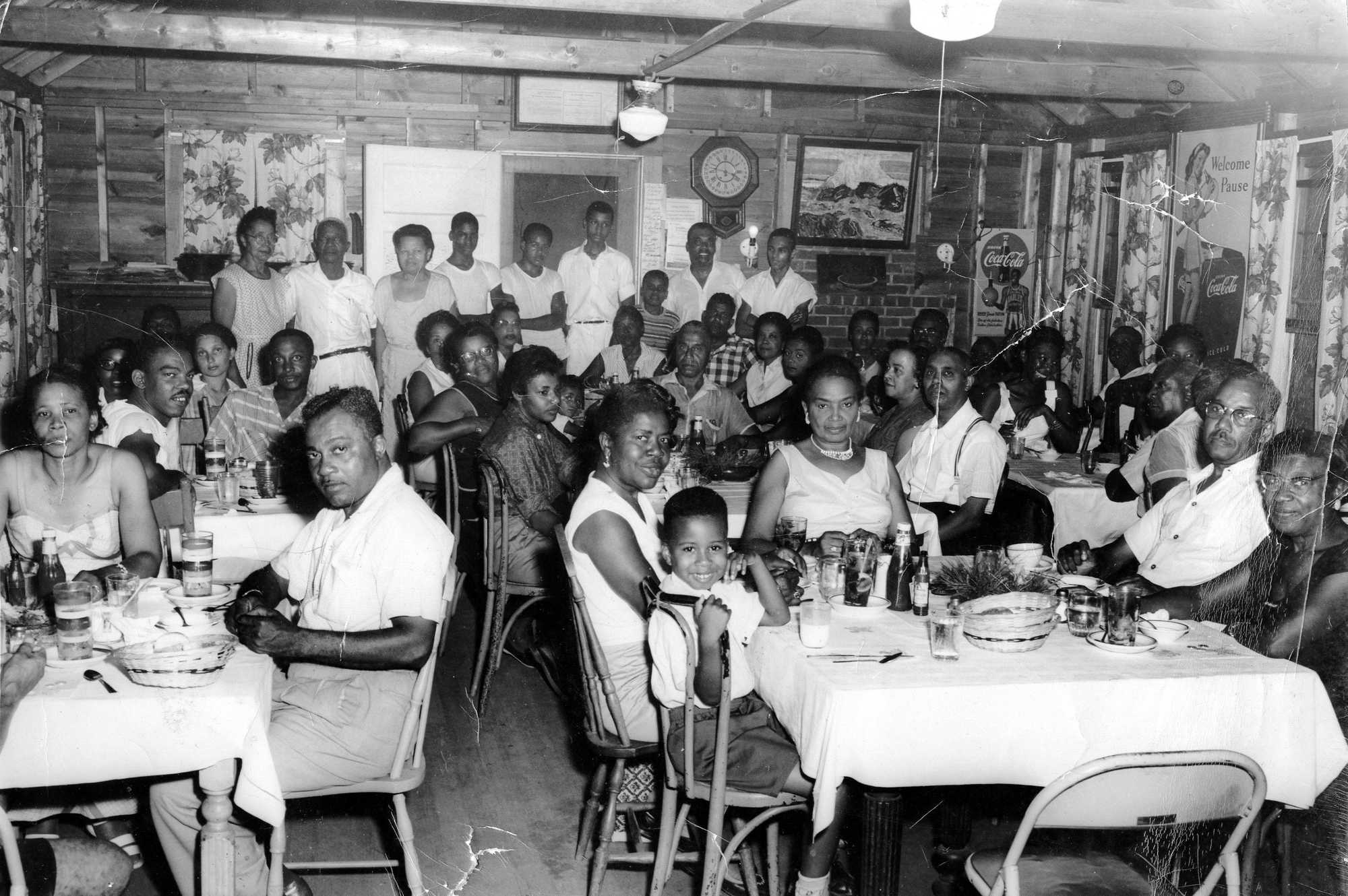 Guests dined at Camp Twin Oaks on the Duxbury-Kingston line. The resort was one of many vacation destinations listed in the Green Book.