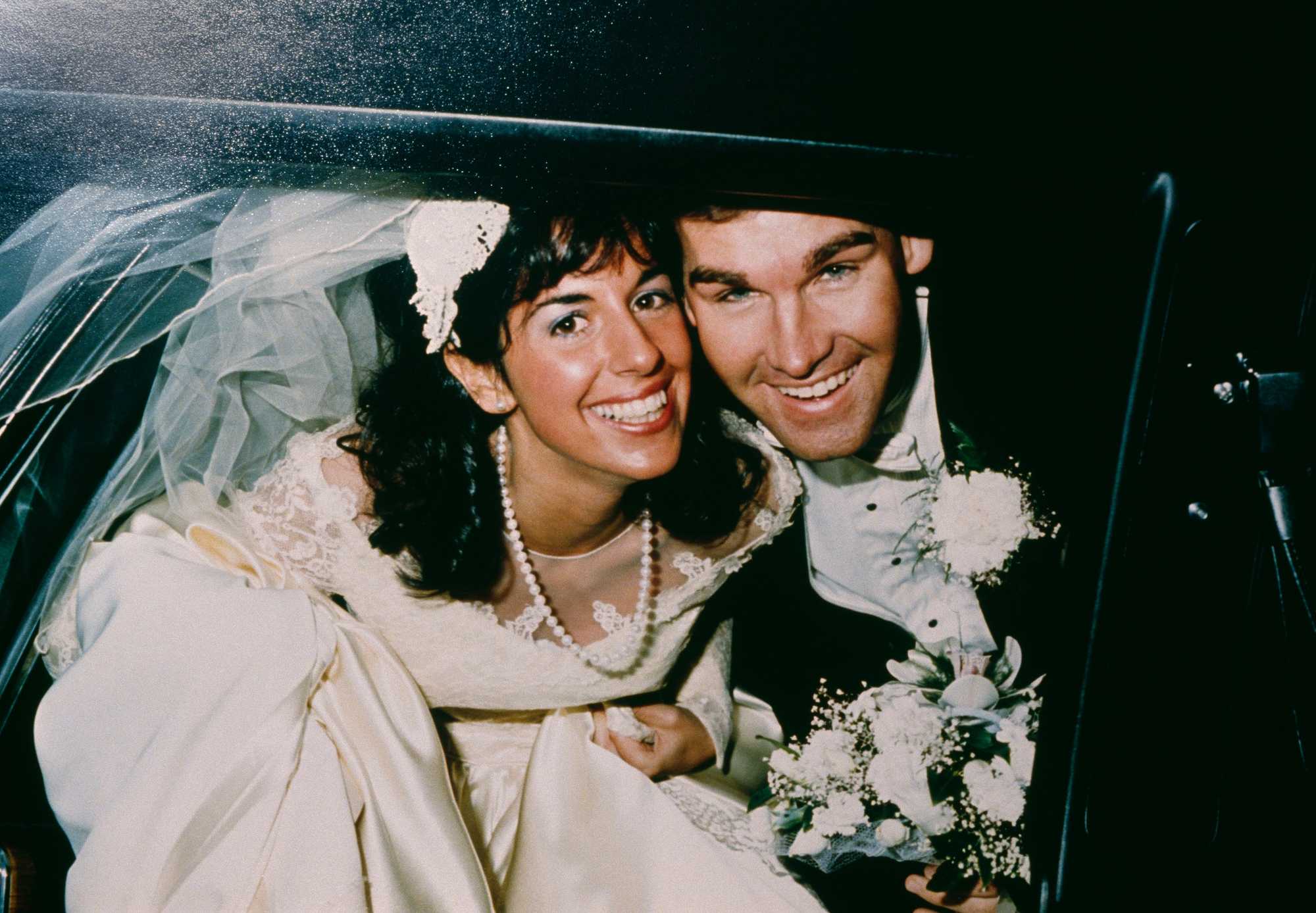 Carol and Charles Stuart on their wedding day on Oct. 13, 1985.