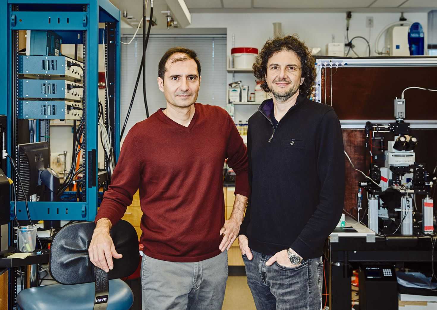David Sabatini (right) and his brother, Bernardo, a neuroscience professor at Harvard who has been a vocal supporter of David since his career imploded, including on social media.  