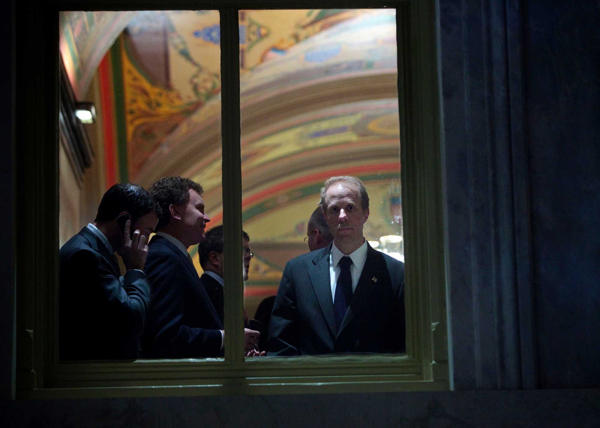 Stephen Feinberg, cofounder of Cerberus Capital Management, during a December 2008 visit to Capitol Hill. Feinberg, who backed President Donald Trump’s campaign, is said to be in talks for a top post in the Office of the Director of National Intelligence.