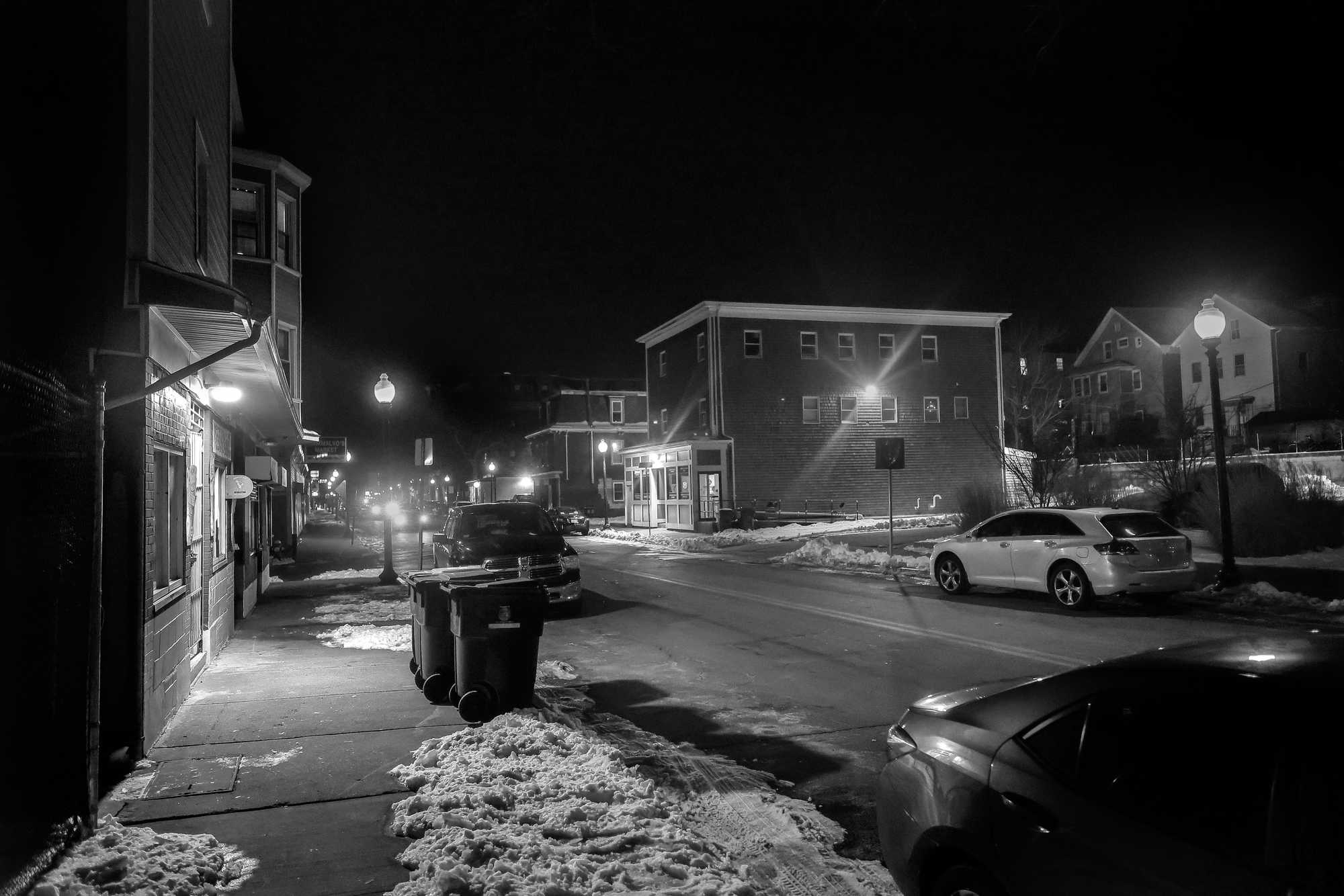 Weld Square in New Bedford, where Paul Oliveira, now the city's police chief, worked the overnight shift early in his career.