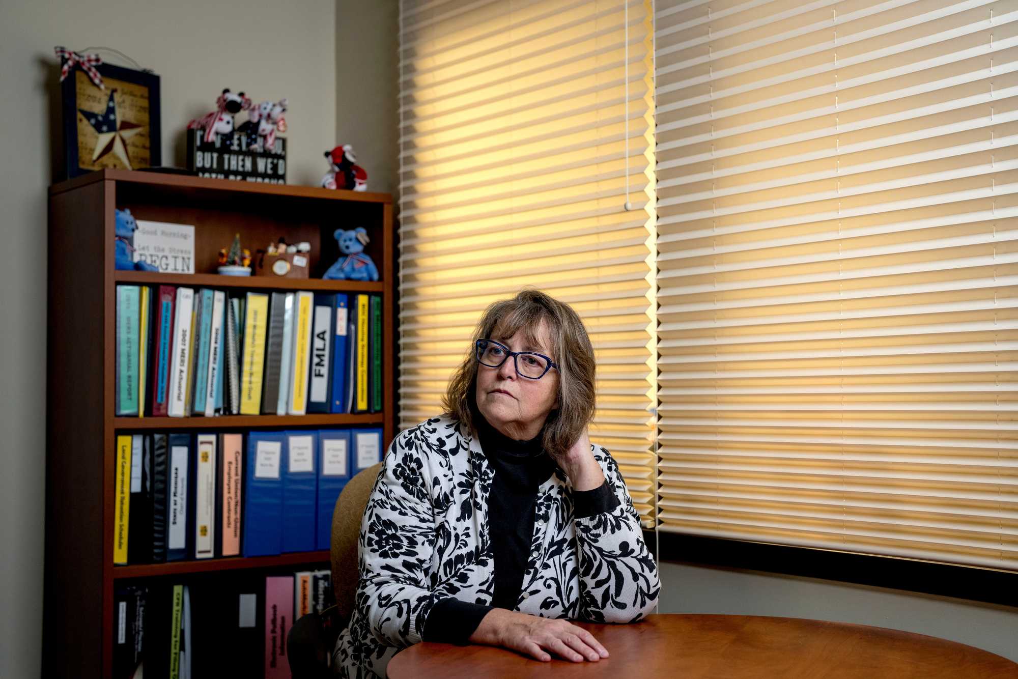 Leelanau County Clerk Michelle L. Crocker posed for a portrait in her office at the Leelanau County Government Center in Suttons Bay, Mich.