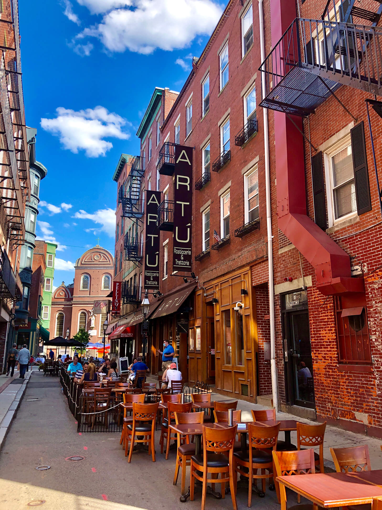 New outdoor dining spaces in Boston.