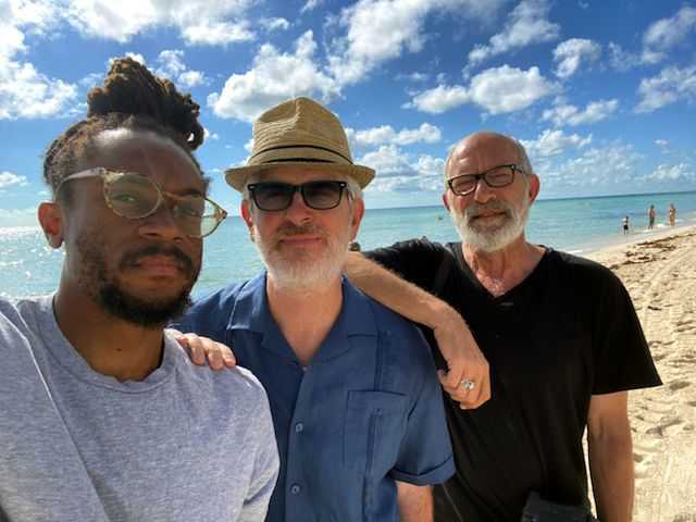 Boston Globe Staffers Julian Benbow, Mark Shanahan and Craig Walker took a selfie in Miami Beach. 