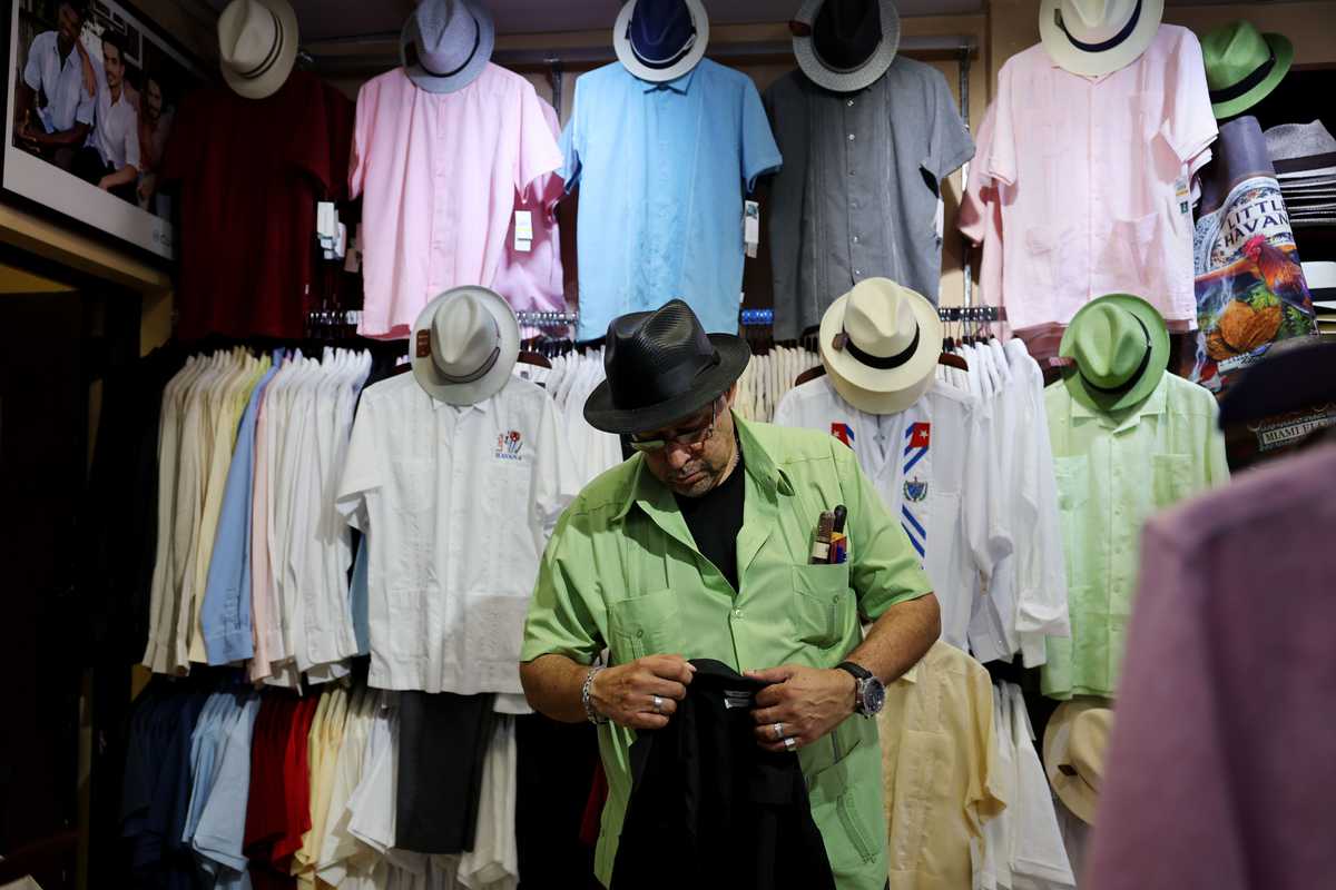 Johnny “Big Papa” Cardona owns D Asis Guayaberas, a men's clothing store in Miami's Little Havana neighborhood.