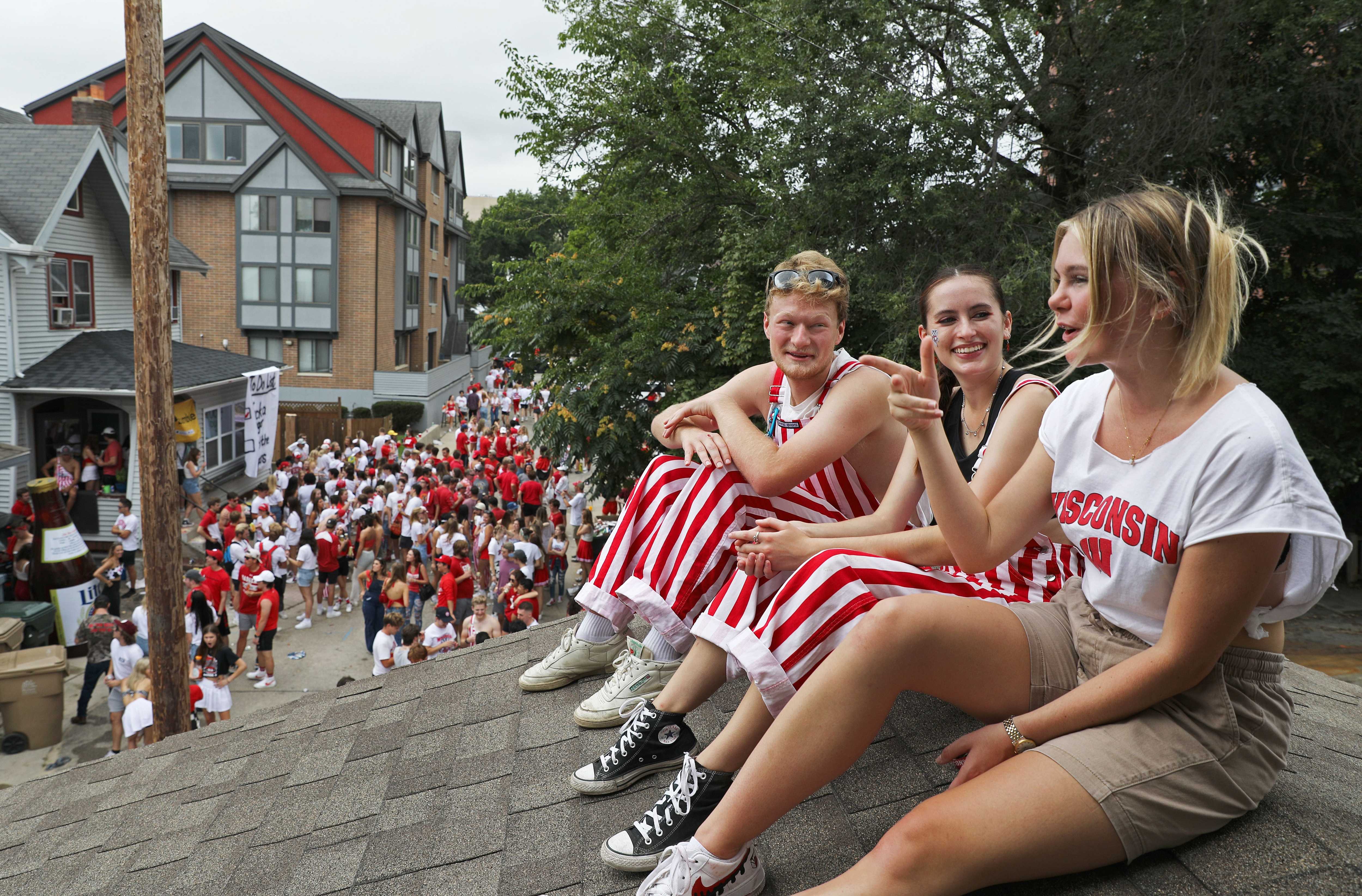 Tailgating with the families of University of Wisconsin football