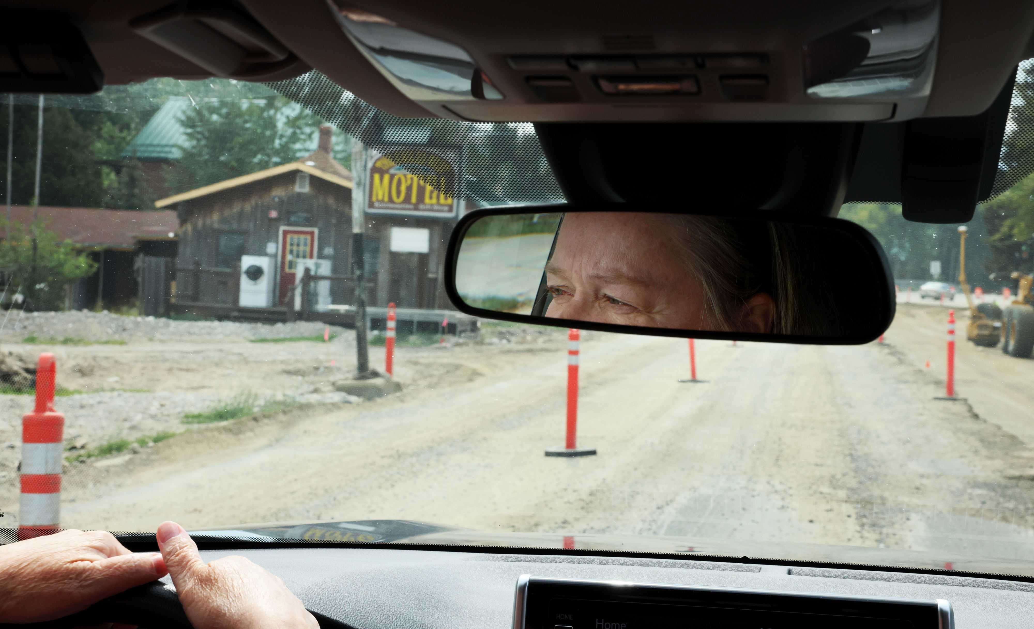 In September, Red Lodge Mayor Kristen Cogswell drove down Broadway where construction crews were still working to repair damage from the flooding, which took place in June.