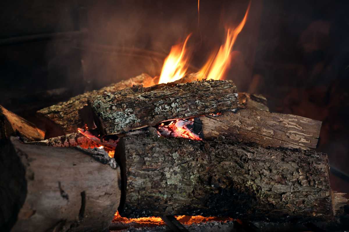 A mixture of wood is used for the fire at Jones Bar-B-Q Diner. A combination of oak, hickory, and, sometimes, pecan helps achieve the flavor customers have come to expect.