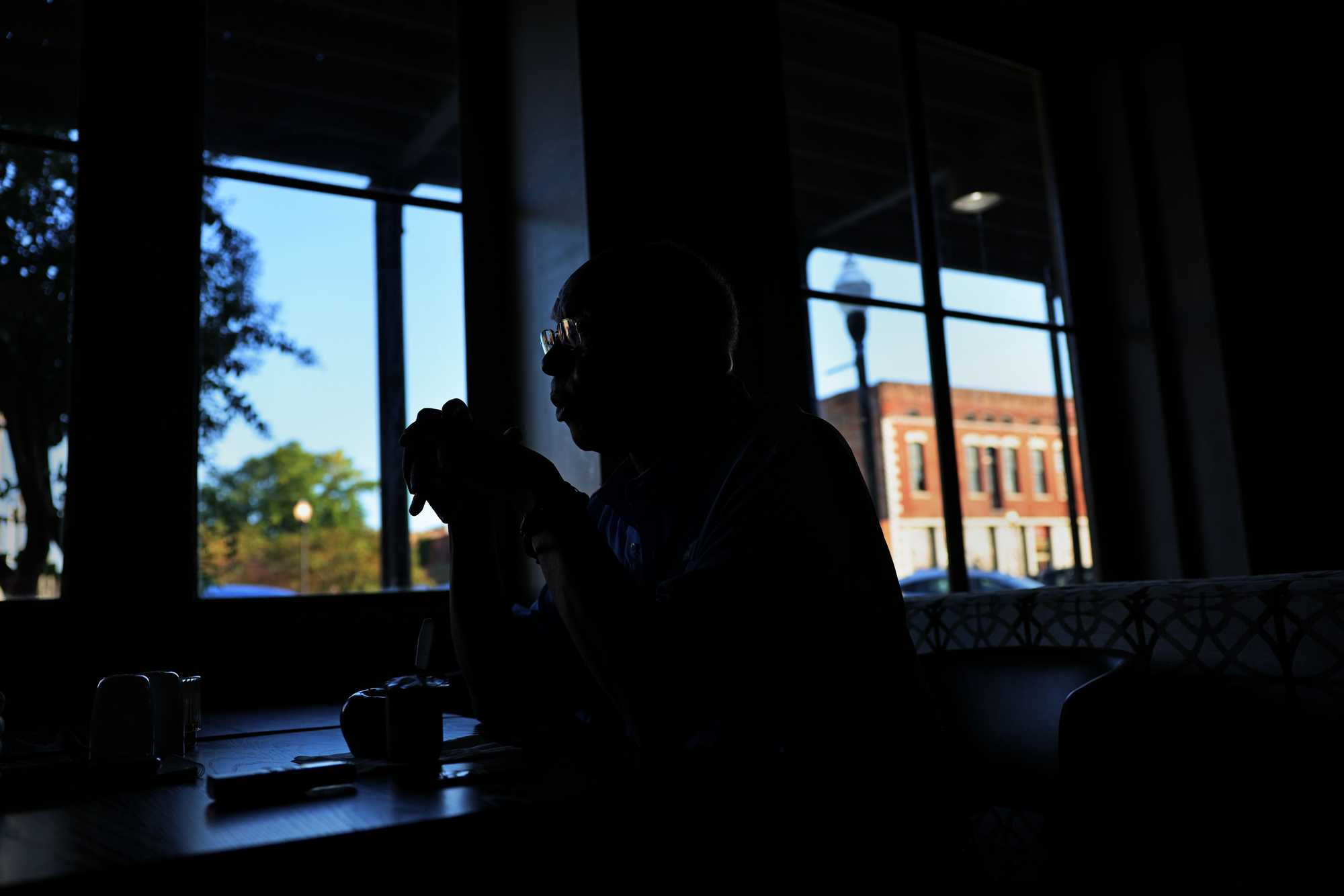 Organizer Charles Bonner had breakfast at the St. James Hotel before leading a march commemorating Colia Lafayette Clark Freedom Day in Selma.