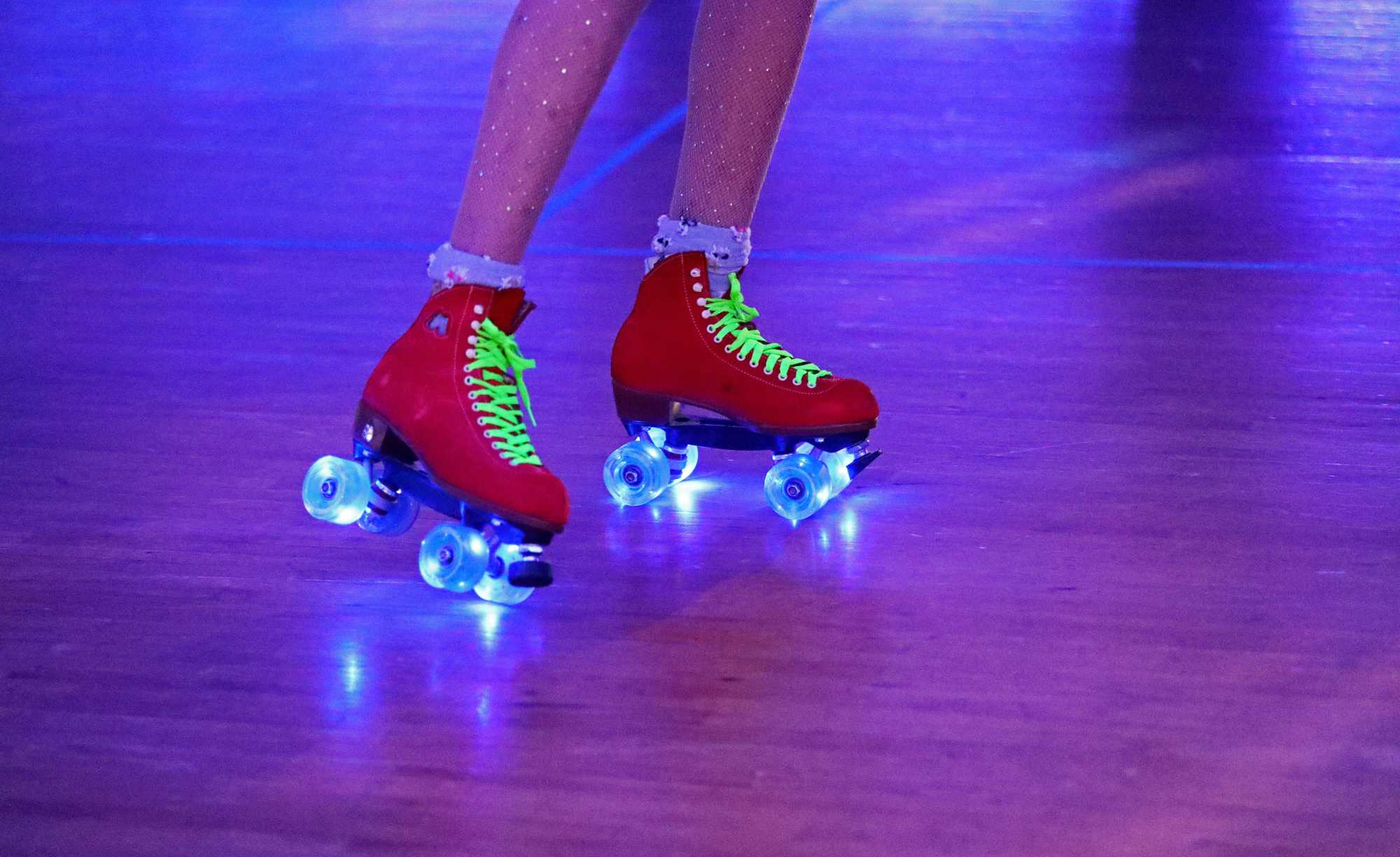 Some skaters had wheels that lit up the floor.