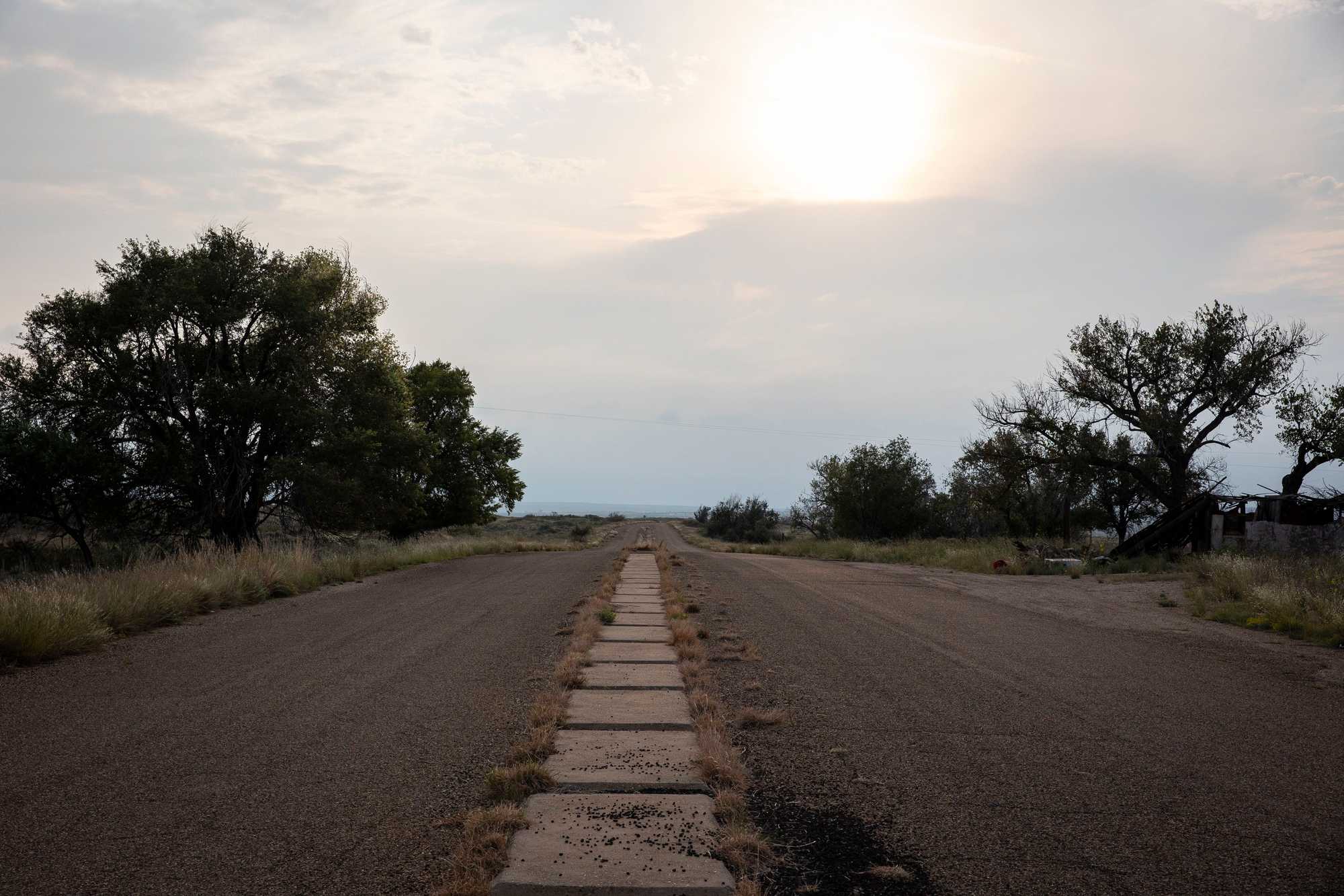  Route 66 continued westward from Glenrio, Texas.