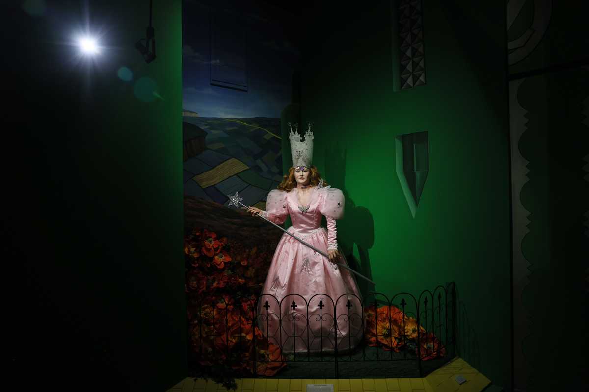  A life-sized statue of Glinda the Good Witch.