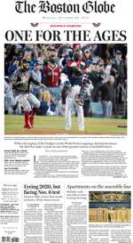 Red Sox beat Dodgers in the World Series