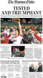 Red Sox clinch World Series at home