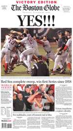 Red Sox break Curse of the Bambino