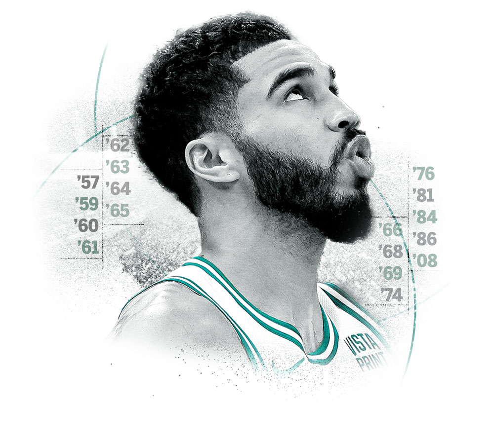 A portion of the hero illustration showing the profile of Jayson Tatum looking up.